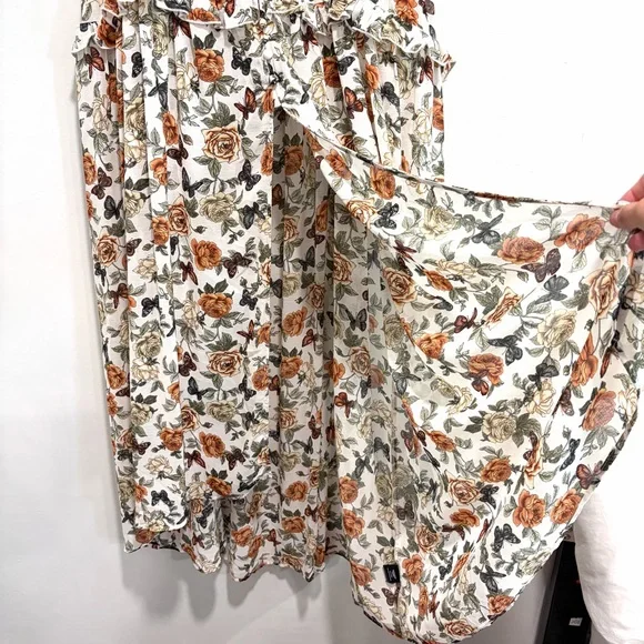 Torrid Sleeveless Floral Butterfly Open Front Top Dress - Picture 6 of 16